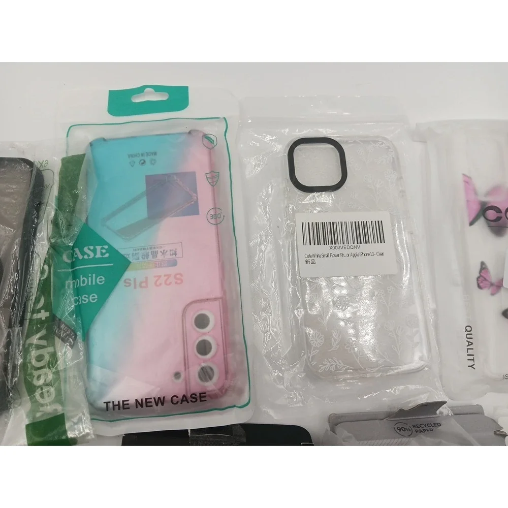 Assorted LOT of 10 Mixed Cell Phone Cases‎ Mostly iphone & 6.8